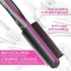 Hair Straightener Brush And Comb With Anti-Scald Auto Temperature Lock 3 Heat Levels