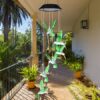 Wind Chime And Solar Hummingbird
